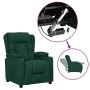 Sillón elevable tela verde oscuro en Sillones | Comprar online en Foro24