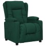 Sillón elevable tela verde oscuro en Sillones | Comprar online en Foro24