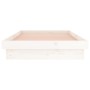 Bettgestell mit LED-Massivholz weiß 100x200 cm von , Betten und Lattenroste - Ref: Foro24-819963, Preis: 138,51 €, Rabatt: %