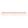 Estructura de cama con LED madera maciza blanca 100x200 cm de , Camas y somieres - Ref: Foro24-819963, Precio: 138,74 €, Desc...