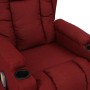 Sillón de masaje elevable tela rojo tinto en Sillones de masaje eléctricos | Comprar online en Foro24