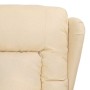 Sillón de masaje elevable tela color crema en Sillones de masaje eléctricos | Comprar online en Foro24
