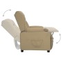 Sillón elevable cuero sintético color capuchino en Sillones | Comprar online en Foro24