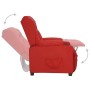 Sillón elevable cuero sintético rojo tinto en Sillones | Comprar online en Foro24