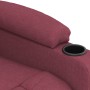 Sillón reclinable eléctrico tela rojo tinto en Sillones | Comprar online en Foro24