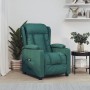 Sillón reclinable eléctrico tela verde oscuro en Sillones | Comprar online en Foro24