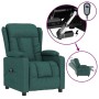 Sillón reclinable eléctrico tela verde oscuro en Sillones | Comprar online en Foro24