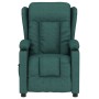 Sillón reclinable eléctrico tela verde oscuro en Sillones | Comprar online en Foro24