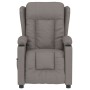 Sillón reclinable eléctrico tela gris taupé en Sillones | Comprar online en Foro24