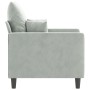 Light gray velvet armchair 60 cm by , Sofas - Ref: Foro24-359283, Price: 131,18 €, Discount: %