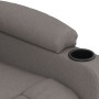 Sillón reclinable eléctrico tela gris taupé en Sillones | Comprar online en Foro24