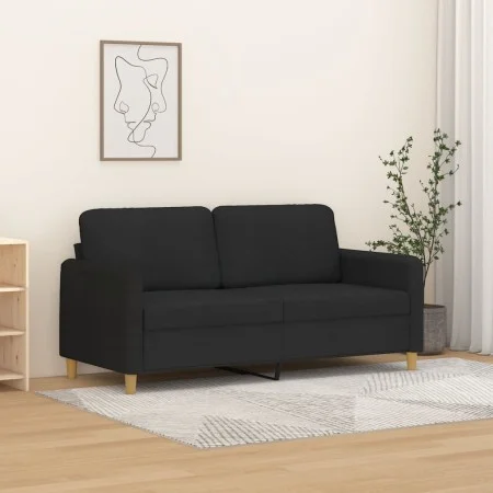 2-seater black fabric sofa 140 cm by , Sofas - Ref: Foro24-359482, Price: 221,36 €, Discount: %