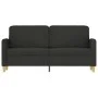 2-seater black fabric sofa 140 cm by , Sofas - Ref: Foro24-359482, Price: 221,36 €, Discount: %