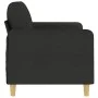 2-seater black fabric sofa 140 cm by , Sofas - Ref: Foro24-359482, Price: 221,36 €, Discount: %