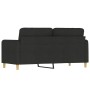 2-Sitzer-Sofa aus schwarzem Stoff, 140 cm von , Sofas - Ref: Foro24-359482, Preis: 225,18 €, Rabatt: %