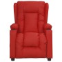 Sillón reclinable eléctrico de cuero sintético rojo tinto en Sillones | Comprar online en Foro24