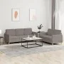Sofa set with cushions 2 pieces taupe gray fabric by , Sofas - Ref: Foro24-3202125, Price: 457,79 €, Discount: %