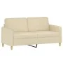 Sofa set with cushions 2 pieces cream fabric by , Sofas - Ref: Foro24-3202088, Price: 408,85 €, Discount: %