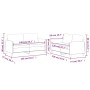 Sofagarnitur mit Kissen, 2-teilig, cremefarbener Stoff von , Sofas - Ref: Foro24-3202088, Preis: 415,27 €, Rabatt: %