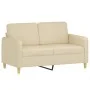 Sofa set with cushions 2 pieces cream fabric by , Sofas - Ref: Foro24-3202104, Price: 432,19 €, Discount: %