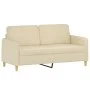 Sofa set with cushions 2 pieces cream fabric by , Sofas - Ref: Foro24-3202104, Price: 432,19 €, Discount: %