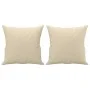 Sofa set with cushions 2 pieces cream fabric by , Sofas - Ref: Foro24-3202104, Price: 432,19 €, Discount: %