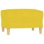 Sofa set with cushions 3 pieces light yellow fabric by , Sofas - Ref: Foro24-3202131, Price: 503,14 €, Discount: %