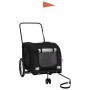 Haustier-Fahrradanhänger, Eisen-Oxford-Stoff, Schwarz von , Kinderwagen für Haustiere - Ref: Foro24-93905, Preis: 102,04 €, R...