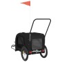 Haustier-Fahrradanhänger, Eisen-Oxford-Stoff, Schwarz von , Kinderwagen für Haustiere - Ref: Foro24-93905, Preis: 102,04 €, R...