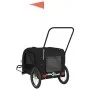 Pet Bicycle Trailer Iron Oxford Cloth Black by , pet strollers - Ref: Foro24-93905, Price: 102,04 €, Discount: %