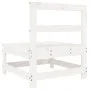 Central garden sofa solid white pine wood by , Modular outdoor sofas - Ref: Foro24-825479, Price: 70,28 €, Discount: %
