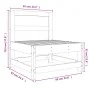 Zentrales Gartensofa aus massivem weißem Kiefernholz von , Modulare Sofas für den Außenbereich - Ref: Foro24-825479, Preis: 7...