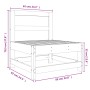 Zentrales Gartensofa aus massivem weißem Kiefernholz von , Modulare Sofas für den Außenbereich - Ref: Foro24-825479, Preis: 7...