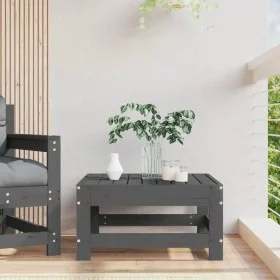 Gray Solid Pine Wood Garden Stool by , Modular outdoor sofas - Ref: Foro24-825487, Price: 68,92 €, Discount: %