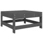 Grauer Gartenhocker aus massivem Kiefernholz von , Modulare Sofas für den Außenbereich - Ref: Foro24-825487, Preis: 68,92 €, ...