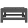 Grauer Gartenhocker aus massivem Kiefernholz von , Modulare Sofas für den Außenbereich - Ref: Foro24-825487, Preis: 69,96 €, ...