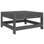 Grauer Gartenhocker aus massivem Kiefernholz von , Modulare Sofas für den Außenbereich - Ref: Foro24-825487, Preis: 69,96 €, ...