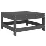 Grauer Gartenhocker aus massivem Kiefernholz von , Modulare Sofas für den Außenbereich - Ref: Foro24-825487, Preis: 68,92 €, ...
