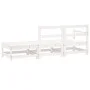 Garden furniture set 3 pieces solid white pine wood by , Modular outdoor sofas - Ref: Foro24-825521, Price: 142,65 €, Discoun...
