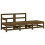 Gartenmöbel-Set 3-teilig aus massivem honigbraunem Kiefernholz von , Modulare Sofas für den Außenbereich - Ref: Foro24-825523...