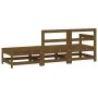 Gartenmöbel-Set 3-teilig aus massivem honigbraunem Kiefernholz von , Modulare Sofas für den Außenbereich - Ref: Foro24-825523...