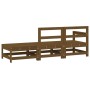 Gartenmöbel-Set 3-teilig aus massivem honigbraunem Kiefernholz von , Modulare Sofas für den Außenbereich - Ref: Foro24-825523...