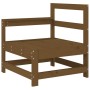 Gartenmöbel-Set 3-teilig aus massivem honigbraunem Kiefernholz von , Modulare Sofas für den Außenbereich - Ref: Foro24-825523...