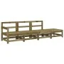 Garden furniture set 4 pieces impregnated pine wood by , Modular outdoor sofas - Ref: Foro24-825540, Price: 151,15 €, Discoun...