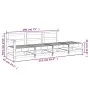 Garden furniture set 4 pieces impregnated pine wood by , Modular outdoor sofas - Ref: Foro24-825540, Price: 151,15 €, Discoun...