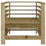 Sillones de jardín 2 unidades madera impregnada de pino de , Sofás modulares de exterior - Ref: Foro24-825631, Precio: 116,26 €