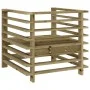 Gartensessel 2 Einheiten aus imprägniertem Kiefernholz von , Modulare Sofas für den Außenbereich - Ref: Foro24-825631, Preis:...