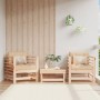 Garden armchairs 2 units solid pine wood by , Modular outdoor sofas - Ref: Foro24-825625, Price: 107,53 €, Discount: %