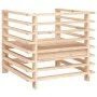 Gartensessel 2 Einheiten aus massivem Kiefernholz von , Modulare Sofas für den Außenbereich - Ref: Foro24-825625, Preis: 106,...