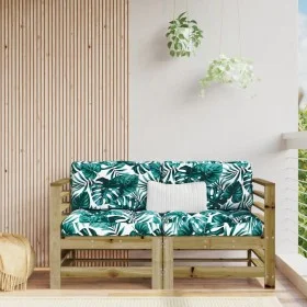 Garden corner sofas 2 pcs impregnated solid wood by , Modular outdoor sofas - Ref: Foro24-825638, Price: 113,03 €, Discount: %